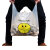 兰诗DA4100手提塑料超市购物打包袋背心垃圾袋笑脸袋 3丝18cm*30cm(100个/捆) 5捆装