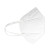 冠桦6801耳带折叠式KN95防护口罩 20只 防颗粒物粉尘成人防飞沫口鼻罩 白色 定制