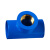 联塑（LESSO）铜内丝三通(PVC-U给水配件)蓝色 dn25XRC3/4＂