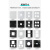 墙插信息盒四位2孔1音视频AV插座86面板甬声NEUTRIK多媒体D型模块 4位空白铝合金面板-黑色
