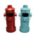 美式工业风复古垃圾桶LOFT脚踏消防栓纸篓创意酒吧装饰品摆件 小号红色