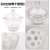 玻璃干燥器皿400mm盖子瓷板全套大小240 300透明真空干燥器实验室 透明21cm干燥器