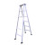 登月（DENGYUE）人字铝合金合页梯  DYH5 工程用双面梯叉梯广告梯 折叠梯便携 人字合页梯 3.5米