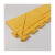 爱柯部落 PVC工业地板砖边条 搭配购买 单独购买不发货 50cm*12cm*6.5mm 黄色 价格单位：片