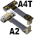 定制ADT HDMI2.0公对母内置型延长线支持2K/144hz 4K/60Hz弯头扁 A1-A4 3cm