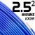 电线电缆国标阻燃 BV1 1.5 2.5 4 6平方单皮单芯铜硬家装 2.5平方 单皮硬线(100米)蓝色