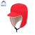 阿力牛 ATH-077 冬季保暖帽子 男女户外骑行鸭舌帽 东北滑雪护耳帽 大红色 均码 