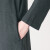 无印良品 MUJI 女式 印度棉双层纱织 圆领连衣裙 BCL10C0S 炭灰色 XS-S