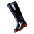 柯瑞柯林TCB01B雨靴高筒塑胶防滑耐磨户外洗车厨房钓鱼黑色 39码 1双装