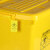 冰禹 BYlf-132 医疗废物轧带 黄色轧条 黄色医疗废物标识牌 黄色扎带100条