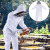 易美丽诺 LCF0658 白色分体衣服透气蜂服圆帽连体养蜂防护服 白色 XXL