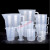 量桶 量杯塑料带刻度量筒奶茶饮品烘焙店设备透明用具量桶毫升HZD 100ml带手柄量杯