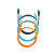 海康威视 超五类网线/超五类网络跳线DS-1NP5EUDC0/E(国内标配)/2米（橙色/蓝色/黑色）