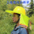 京斯坦 季工地施工遮阳帽檐大款带帽檐头盔散热帽子阻隔紫外线遮阳板罩  遮阳板帽 黄色款 