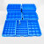 长方形塑料盒子分格箱零件多格螺丝盒整理盒周转箱定制 大10格箱蓝色外径448327104 蓝色新料