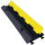 压线板线槽减速带橡胶PVC电缆护线槽板水管盖线板演出展会过线槽 黄胶一线