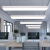 简约现代长条型形LED办公室吸顶灯吊灯造型灯长方形吊线灯圆角写 黑色90*20cm*48W 其他