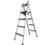 铝合金人字梯可行走梯子装修工程专用加厚加粗铝梯伸缩折叠木工梯 5阶-1.7米 加宽加厚款