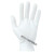 沁度定制白色棉纱线手套无尘防滑工作劳保防护加厚耐磨文玩礼仪薄款透气 10-静电条纹手套（1双） 均码