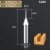 公制TCT双刃直刀木工铣刀开槽刀具修边机刀头雕刻机锣刀1/2柄 1/4*1.5mm*5mm【英制柄经*公制刃径*公