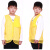 儿童志愿者马甲定制童装义工活动宣传背心定做小学生印 无口袋黄色 110