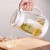 冷水壶玻璃大容量热水壶家用凉水壶玻璃套装 绿色防滑垫2000ML壶+4个260ML杯 子