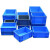 EU周转箱长方形底盘蓝色加厚车载储存物流箱零件收纳配件盒 EU-4616箱-600*400*175mm灰色