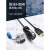 凌科LP-24工业hdmi线2.0版4k高清线防水航空插头插座连接器1米2米 LP24-HDMI-MP-MP-3M-001 3米