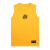 识恩篮球背心美式训练服速干时尚宽松男运动球衣跑步健身坎肩无袖T恤 黄色 XL