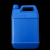 加厚5L塑料桶级扁方壶5升样品水桶10斤酒提油桶化工桶 5L加厚深蓝色