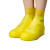 防滑耐磨TPE均码雨鞋户外登山防水雨鞋套时尚一体中筒鞋套B 橙色 儿童均码25-34