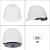 GJXBP安帽工地国标工程施工安建筑男领导电工加厚透气定制印字头盔 白色V型旋钮帽衬