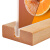 海斯迪克  双面桌牌台卡广告牌 斜角木底强磁竖款（210×297mm）