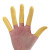 手指套米黄色工业一次性乳胶橡胶劳保加厚光滑无粉尘手指套 米黄500克小号