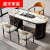 麦哟宝轻奢岩板茶桌椅组合家用客厅烧水泡茶一体两用办公室茶台现代简约 1.4米单茶台