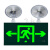 飞权 消防应急灯安全出口指示灯疏散指示牌多功能二合一超亮应急照明灯 双向出口 一个价