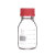 欧冕实验室德国进口肖特透明储酒神器PBT红盖试剂瓶50 100 250 500ml密封PTFE垫片 100ml