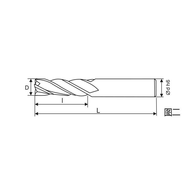 刃天行立铣刀 PGM4030-050S04T30通用加工4刃 平底铣刀 订制品