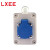 LXEE多功能户外防雨插座盒 塑料插座箱3孔10A 16A通用明装家用防水插 一位