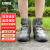 安赛瑞 防雨鞋套 双层鞋底 耐磨防滑防水靴套 茶黑L 适合37-39 3G00396
