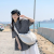 梵蜜薇（FanmiWei）复古短袖格子娃娃衫女夏季韩系宽松设计感小众衬衫 黑白格 S