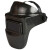 冰禹 BYly-257 头戴式电焊防护面罩 焊接防飞溅焊工面具 黑色 变光（1个）