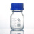 牌螺口蓝盖瓶试剂瓶透明棕色25 50 100 250 500 1000ml丝口瓶流动相实验室玻璃 无标识棕色100ml