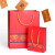 金固牢 节日手提纸袋中国风包装袋红色 竖款 15*7*20cm(5只) KZS-736