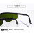 切割护目镜 1064nm切割打标机雕刻机激光镭雕防护眼镜焊接护目镜 黑架墨绿镜片(加厚)+眼镜袋