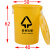 千石加厚塑料桶圆形手提带盖水桶黄色大号特大号超大号熟胶无盖 100K【有盖】黄色【其他垃圾】
