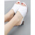 凯威六超一字拖鞋女夏外穿2023新款时尚中跟百搭轻便防臭粗跟大码凉拖 白色 32