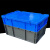 EU箱工业风欧标周转箱零件盒过滤箱物流箱加厚带盖工具塑料盒物料 特厚2311灰色30x20x12厘米