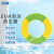 志臻 EVA实心泡沫救生圈 便携式免充气 游泳池游泳圈大浮力 绿黄（中）
