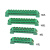 天旭 桥型接线排 接线端子排 配电箱地排 接地铜排8*12 绿色壳 20个 12孔地排